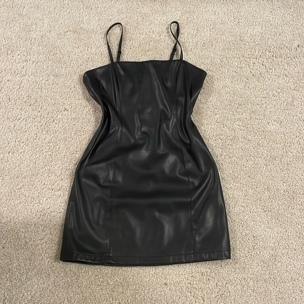 Pleather minidress